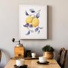 Blue & Yellow Lemons I Framed Canvas Wall Art Print - 11"x14"